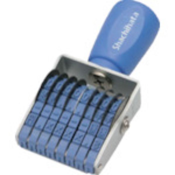 シヤチハタ 回転ゴム印欧文8連3号 ゴシック体(Tcode:3399728)