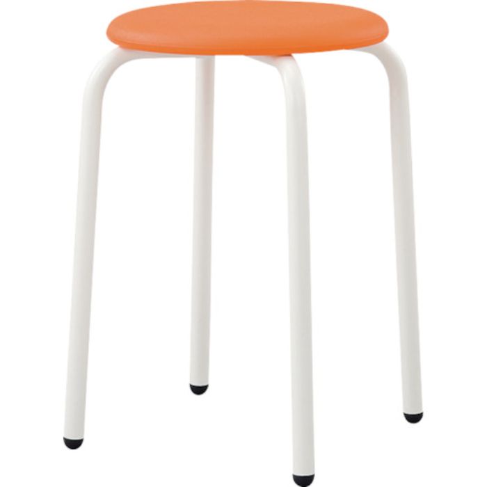 アイリスチトセ 丸スツール CRS-42P オレンジ(Tcode:7723644)