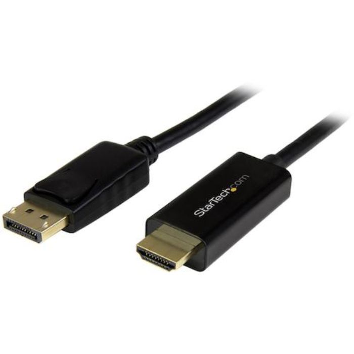 スターテック ディスプレイ変換ケーブル/DP 1.2 - HDMI 1.4/5m/4K30Hz/BK(Tcode:4929751)