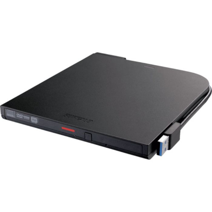バッファロー USB3.2(Gen1)対応 ポータブルDVDドライブ 書込ソフト添付 ブラック(Tcode:4305944)
