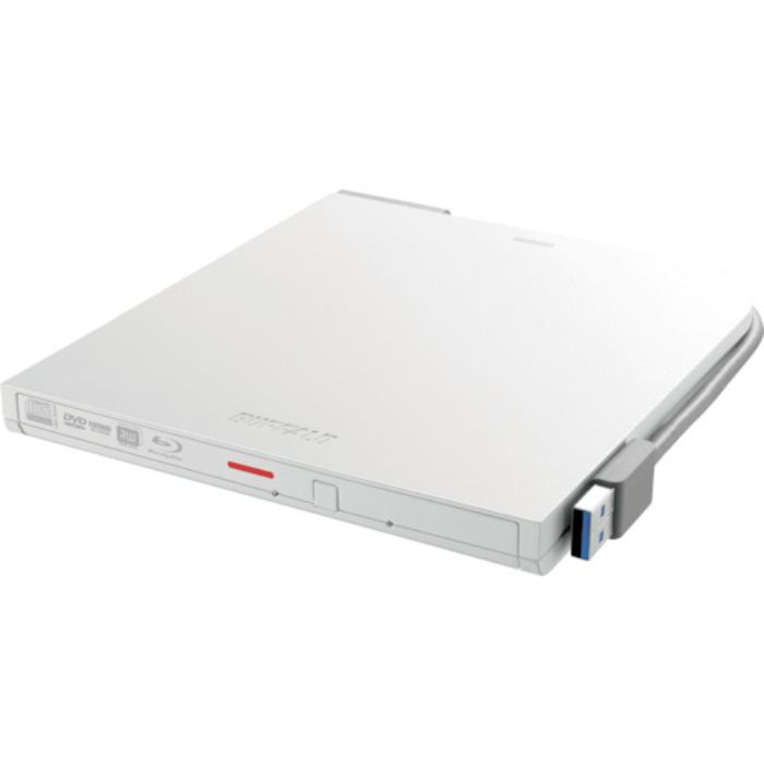 バッファロー USB3.2(Gen1)対応 ポータブルDVDドライブ 書込ソフト添付 ホワイト(Tcode:4305404)