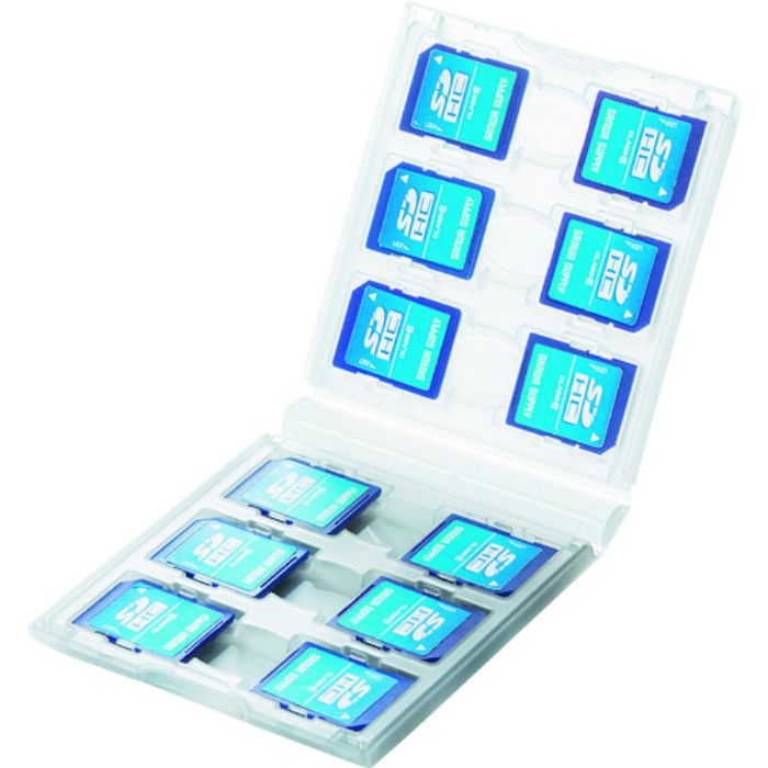 SANWA SDカードケース(12枚収納・クリア)(Tcode:2010312)