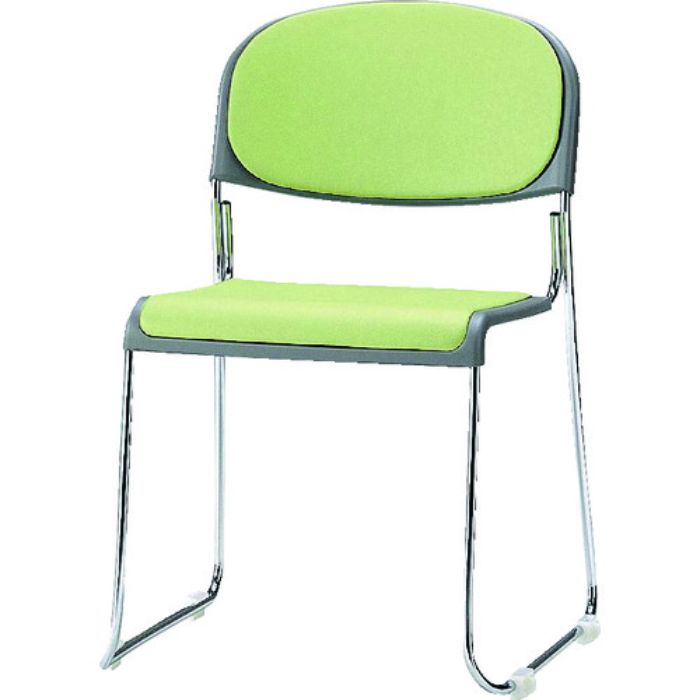 TOKIO ミーティングチェア(スタッキング) ビニールレザー リーフグリーン(Tcode:4932510)