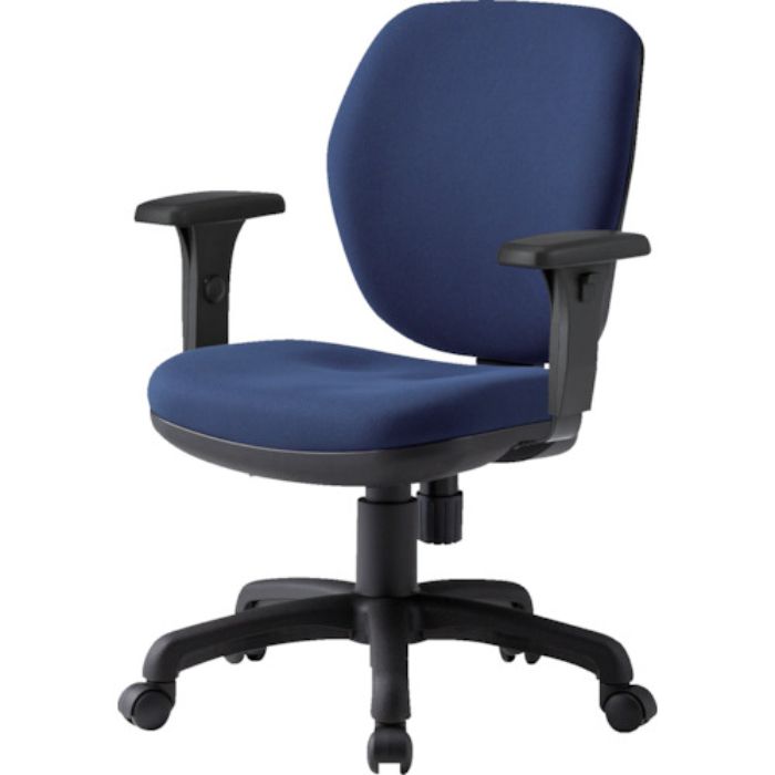 TOKIO オフィスチェア T字肘付 ネイビー(Tcode:8184964)