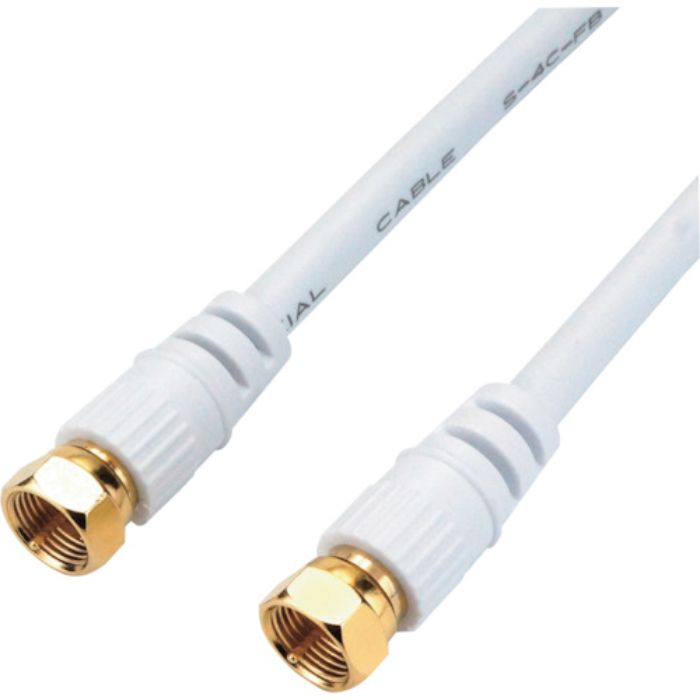 ホーリック アンテナケーブル 7m ホワイト 両側ネジ式コネクタ HAT70-115SSWH(Tcode:3790390)