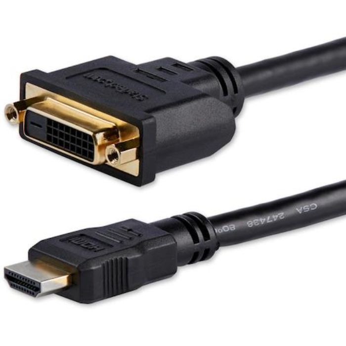 スターテック ディスプレイ変換ケーブル/HDMI - DVI-D/20cm/HDMIオス・DVIメス(Tcode:4932922)