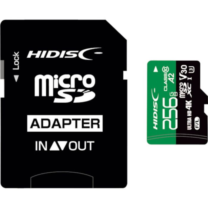 ハイディスク 超高速R170シリーズmicroSDXCカード 256GB(Tcode:3647415)