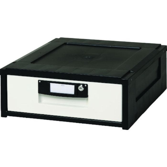 IRIS 261777 事務収納 オフィスチェスト 425×509×164 黒(Tcode:3314561)