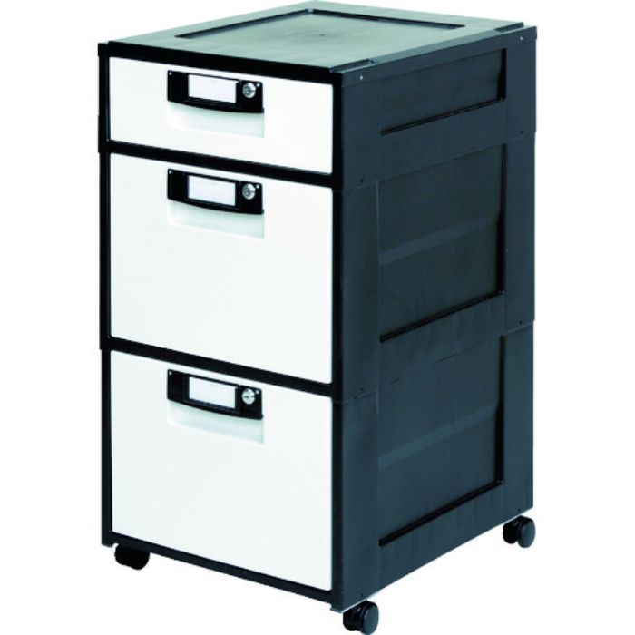 IRIS 262934 オフィスキャビネット HG-312 ブラック(Tcode:3640302)