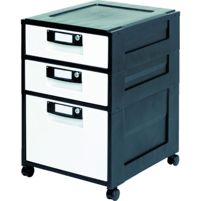 IRIS 262935 オフィスキャビネット HG-321 ブラック(Tcode:3640311)