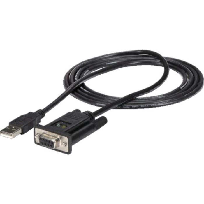 スターテック シリアル変換ケーブル/USB-A - RS232Cクロス/1.7m/921.6Kbps/BK(Tcode:4932936)