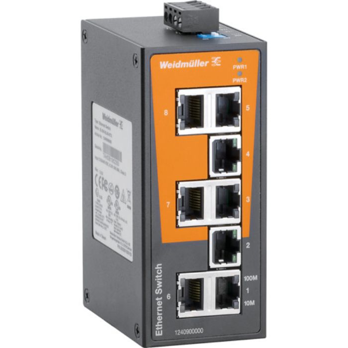 ワイドミュラー IE-SW 産業用スイッチングHUB 8ポート  1240900000(Tcode:1914152)