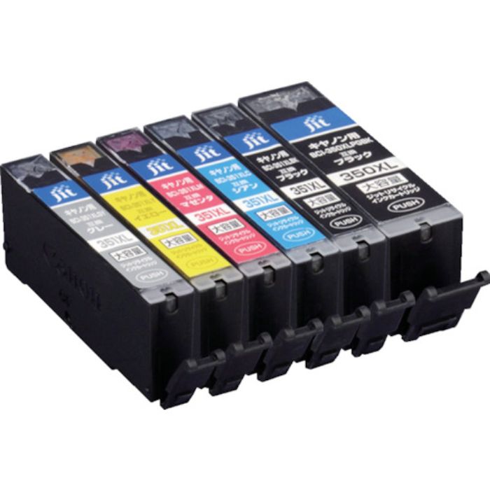 ジット キヤノン BCI-351XL+350XL/6MP対応 ジットリサイクルインク JIT-AC3503516PXL 6色入り(大容量)(Tcode:3235516)