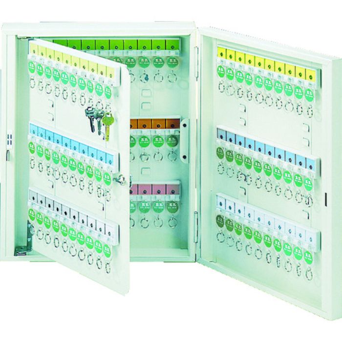 TRUSCO キーボックス 鍵付タイプ ホルダ数120個(Tcode:8206)