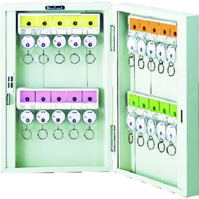 TRUSCO キーボックス 鍵付タイプ ホルダ数20個(Tcode:8389)