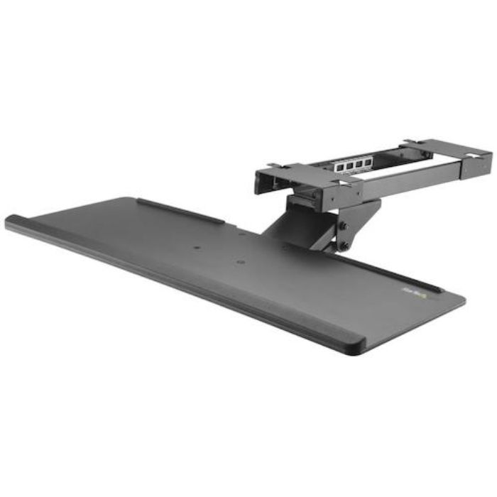 スターテック キーボードトレイ/スライド式/670x255mm/リストレスト/耐荷重2kg(Tcode:4932904)