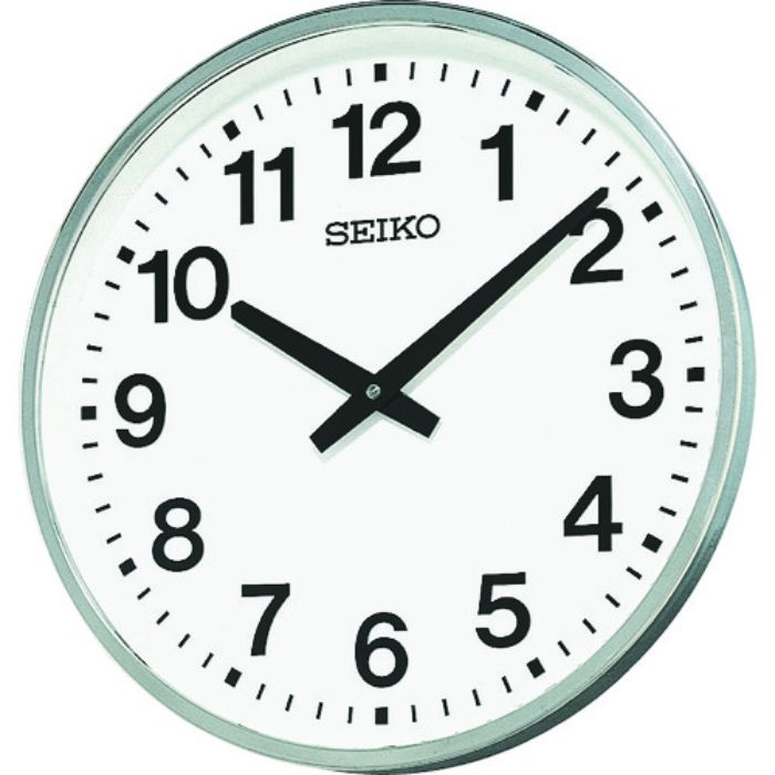 SEIKO クオーツ掛時計 大型屋外防雨型オフィスクロック 直径450×78 金属枠(Tcode:26867)