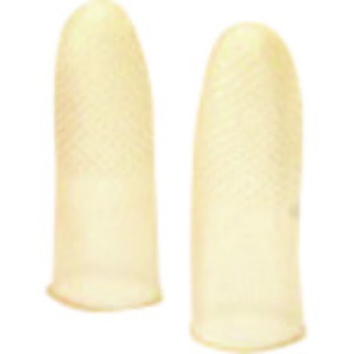 プラス 35968)指サック アメ色 M KM-102H 100個入(Tcode:1961218)