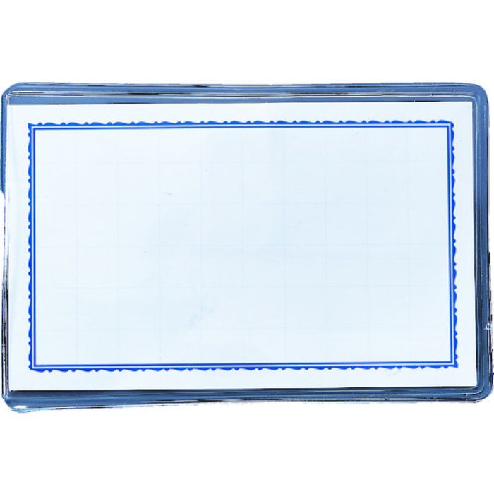 TRUSCO 軟質塩ビ簡易名札 クリップピンタイプ 台紙55×90mm(Tcode:1372241)