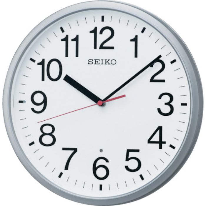 SEIKO 電波掛時計 直径305×45 P枠 銀色メタリック(Tcode:8666728)