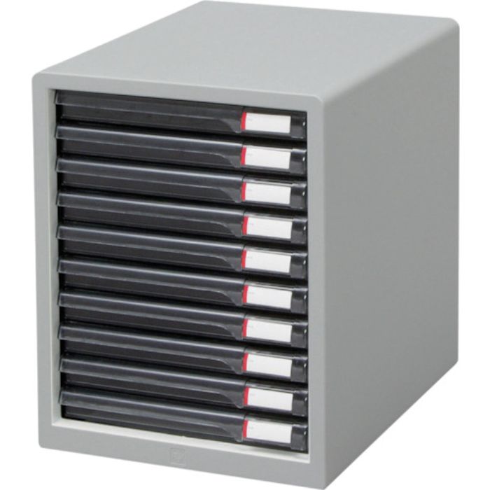 IRIS 245972 レターケース浅型10段 265×350×345 ライトグレー(Tcode:3726959)