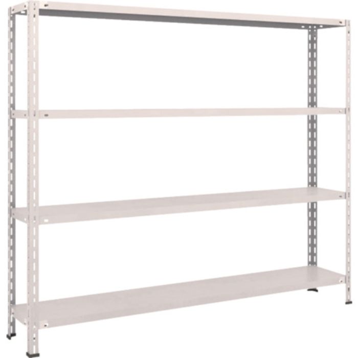 TRUSCO スチールラック 軽量棚 中棚ボルトレス型1800X300X1500 4段 ネオグレー(Tcode:5025443)