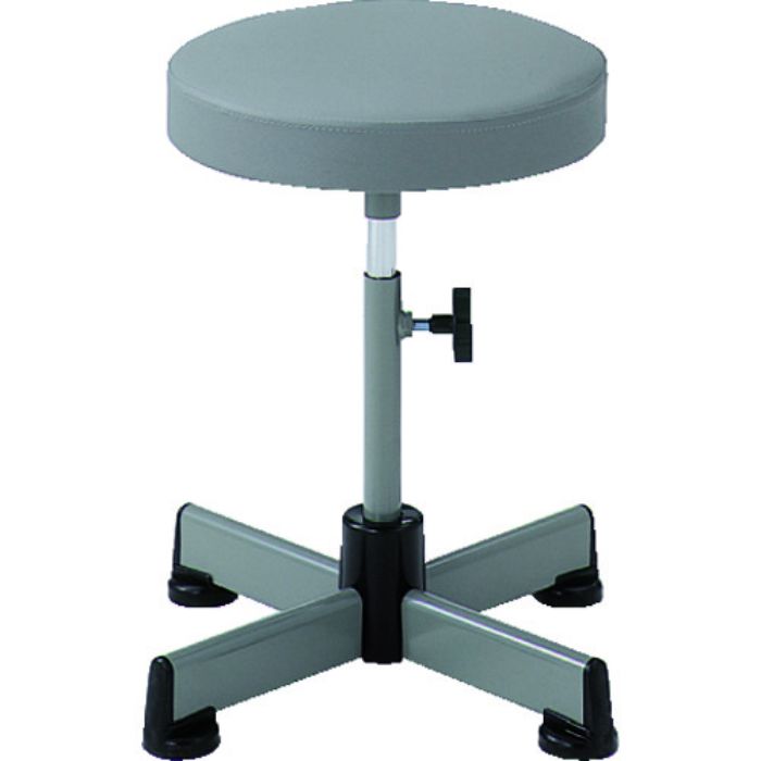 TRUSCO 作業用チェア Φ315XH410ー530 キャスター無 グレー(Tcode:5035988)