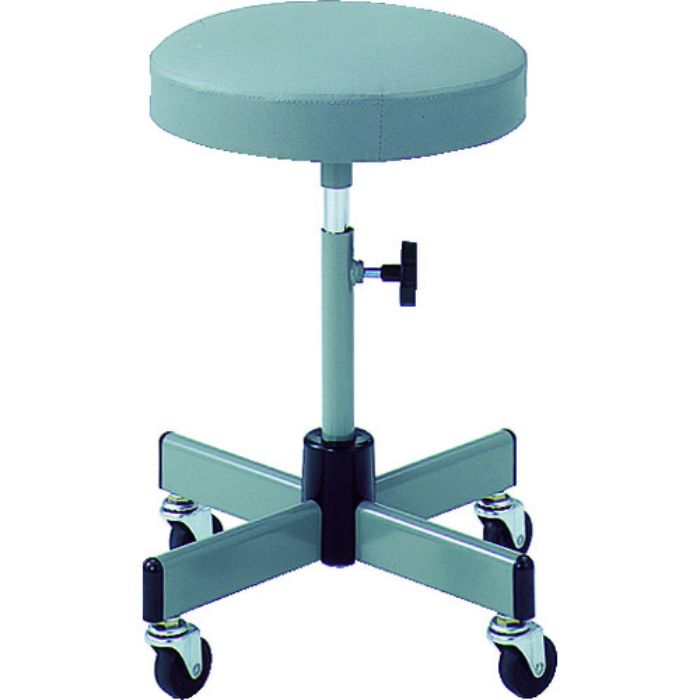 TRUSCO 作業用チェア Φ315XH460ー560 グレー(Tcode:5036003)