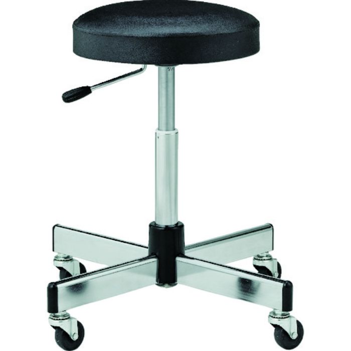 TRUSCO 作業用チェア ガス調整式 Φ315XH450ー620 ブラック(Tcode:5036011)