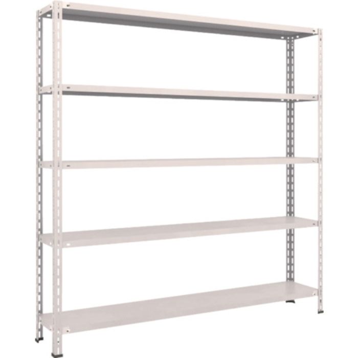 TRUSCO スチールラック 軽量棚 中棚ボルトレス型1800X300X1800 5段 ネオグレー(Tcode:5025788)