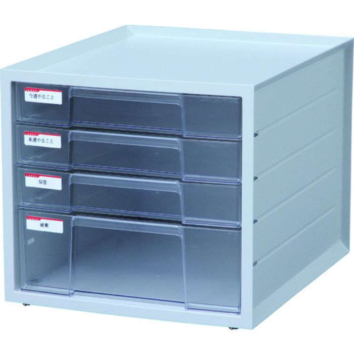 IRIS 227597 レターケース LCJ-4D-WH 4段 ホワイト(Tcode:8186868)