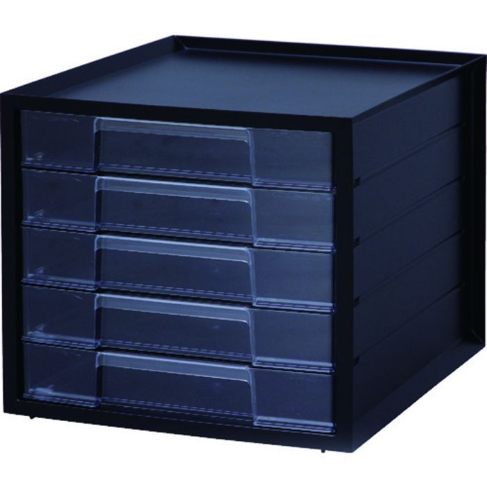 IRIS 227596 レターケース LCJ-5M-BK 5段 ブラック(Tcode:8186871)