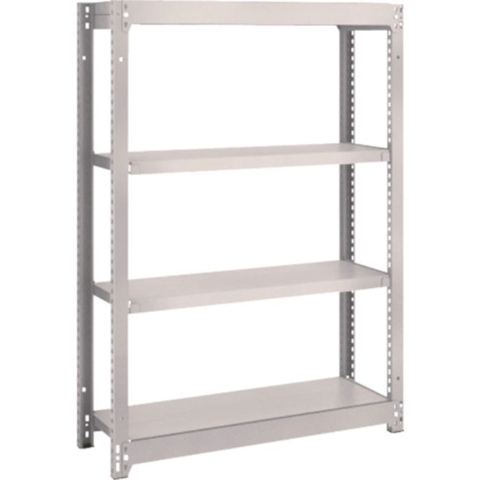 TRUSCO スチールラック M1.5型軽中量棚 860×295×H1200 4段単体 ネオグレー(Tcode:5069106)