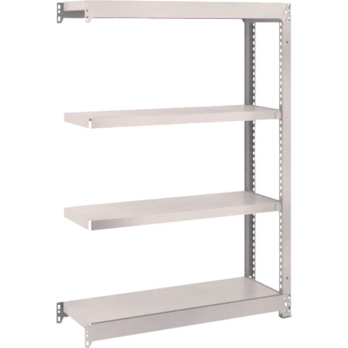 TRUSCO スチールラック M1.5型軽中量棚 860×295×H1200 4段連結 ネオグレー(Tcode:5084474)