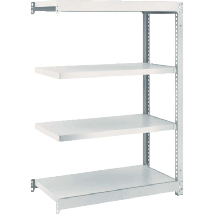 TRUSCO スチールラック M1.5型軽中量棚 860×445×H1200 4段連結 ネオグレー(Tcode:5084512)