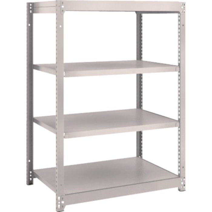 TRUSCO スチールラック M1.5型軽中量棚 860×595×H1200 4段単体 ネオグレー(Tcode:5069149)