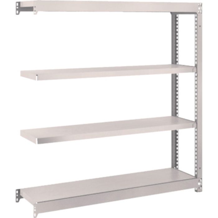 TRUSCO スチールラック M1.5型軽中量棚 1160×295×H1200 4段連結 ネオグレー(Tcode:5084482)