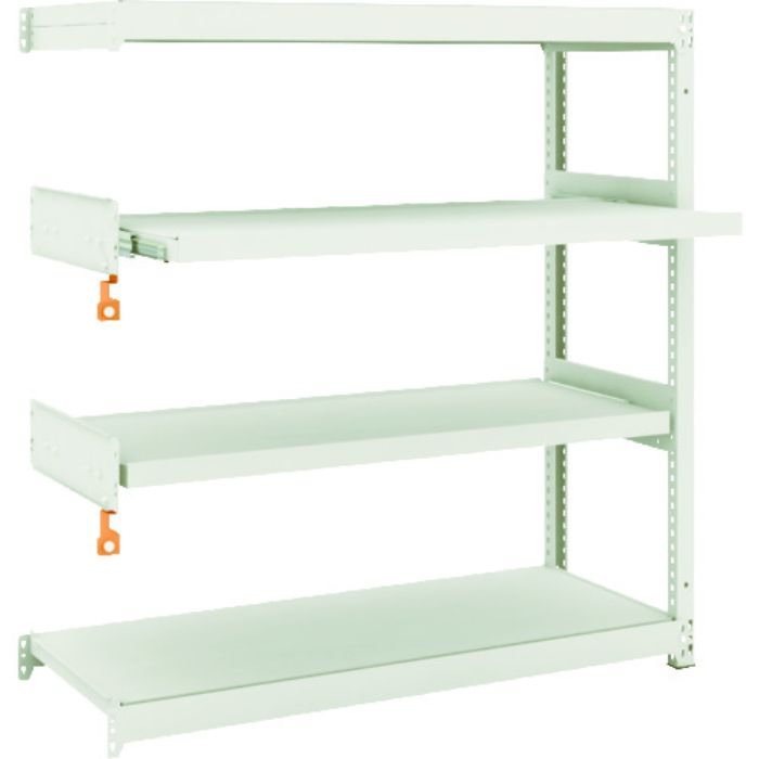 TRUSCO スチールラック M1.5型軽中量棚 1160X445XH1200 4段うちスライド2段 連結(Tcode:1497745)