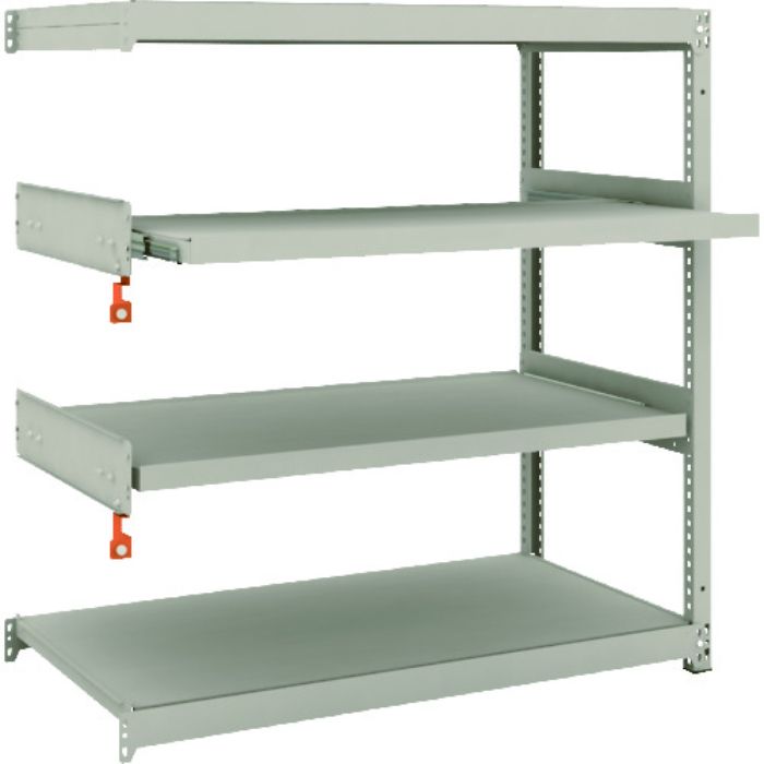 TRUSCO スチールラック M1.5型軽中量棚 1160X595XH1200 4段うちスライド2段 連結(Tcode:1497747)