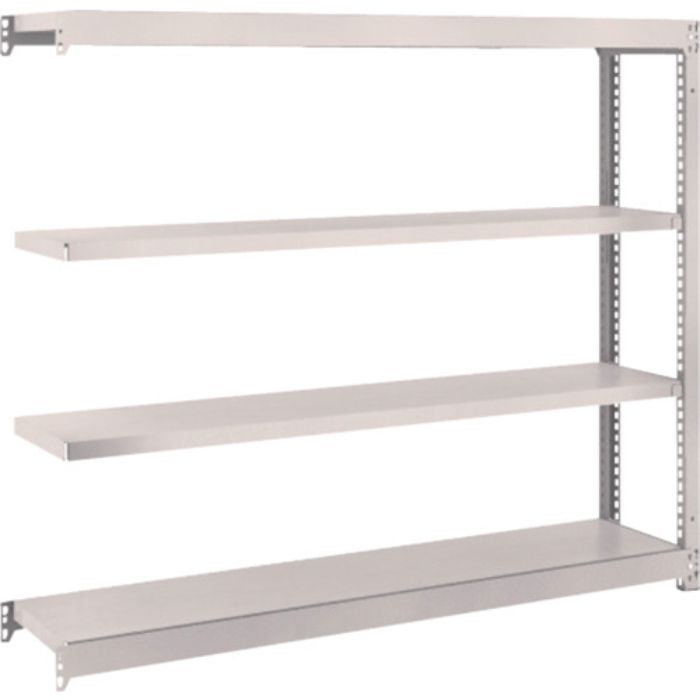 TRUSCO スチールラック M1.5型軽中量棚 1460×295×H1200 4段連結 ネオグレー(Tcode:5084750)