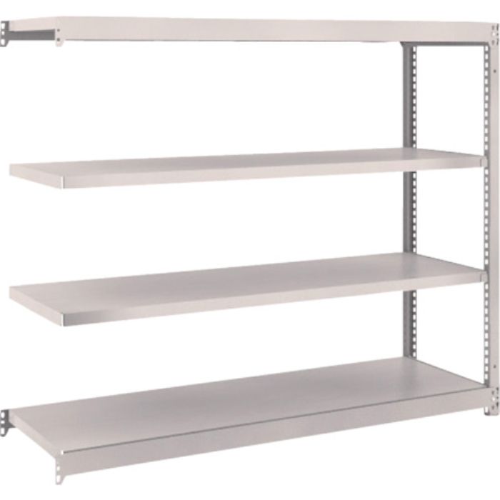 TRUSCO スチールラック M1.5型軽中量棚 1460×445×H1200 4段連結 ネオグレー(Tcode:5084792)