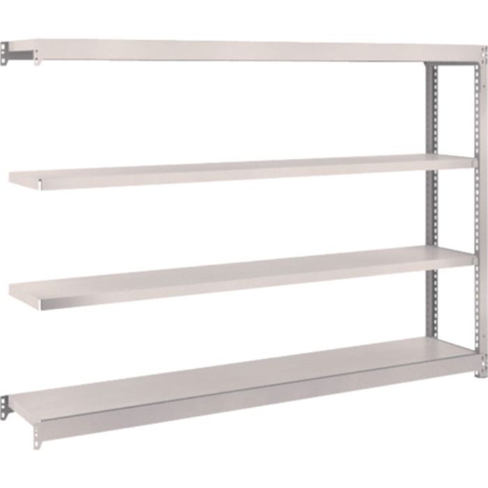 TRUSCO スチールラック M1.5型軽中量棚 1760×295×H1200 4段連結 ネオグレー(Tcode:5084768)