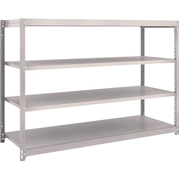 TRUSCO スチールラック M1.5型軽中量棚 1760×595×H1200 4段単体 ネオグレー(Tcode:5069262)