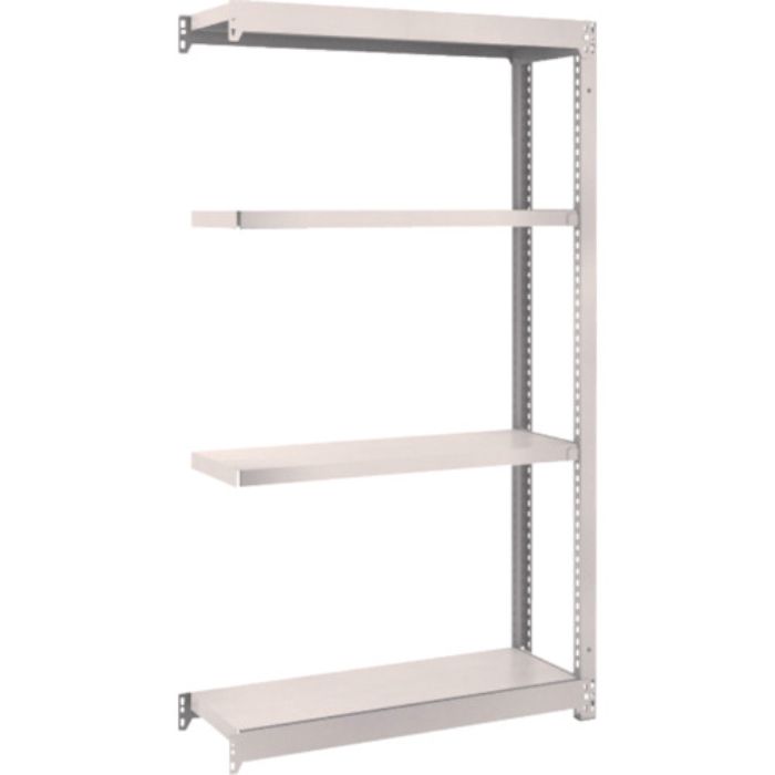 TRUSCO スチールラック M1.5型軽中量棚 860×295×H1500 4段連結 ネオグレー(Tcode:5082790)