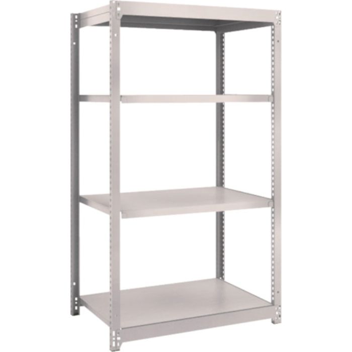 TRUSCO スチールラック M1.5型軽中量棚 860×595×H1500 4段単体 ネオグレー(Tcode:5065941)