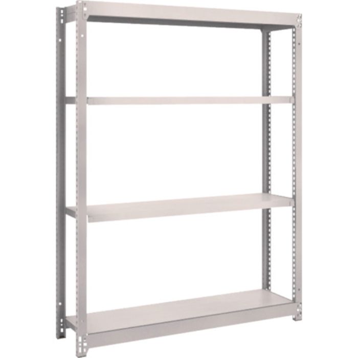 TRUSCO スチールラック M1.5型軽中量棚 1160×295×H1500 4段単体 ネオグレー(Tcode:5058554)