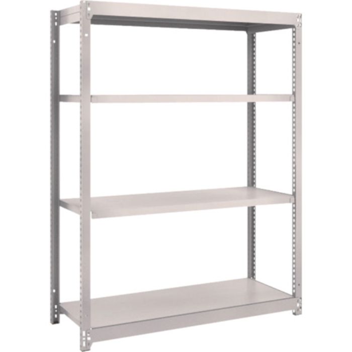 TRUSCO スチールラック M1.5型軽中量棚 1160×445×H1500 4段単体 ネオグレー(Tcode:5058597)