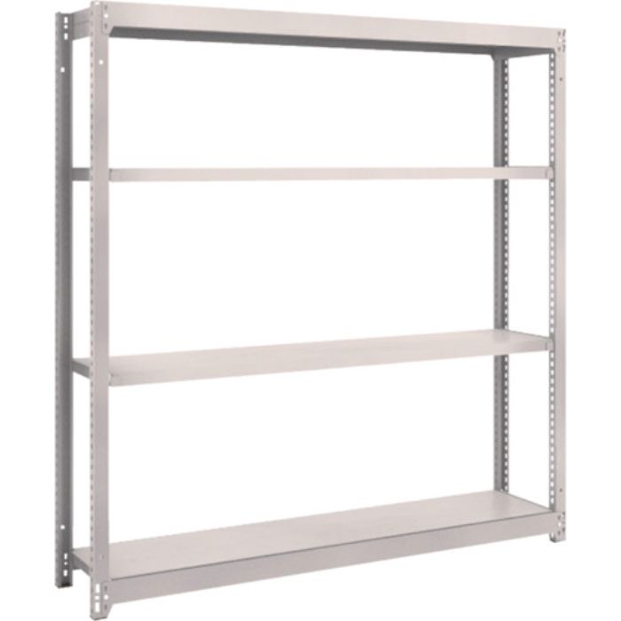 TRUSCO スチールラック M1.5型軽中量棚 1460×295×H1500 4段単体 ネオグレー(Tcode:5065984)