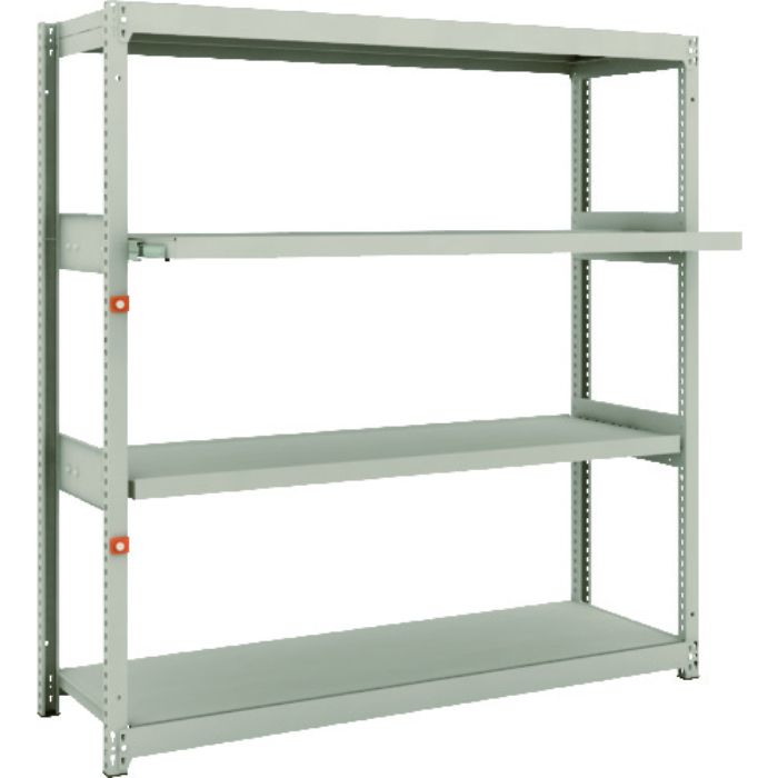 TRUSCO スチールラック M1.5型軽中量棚 1460×445×H1500 4段うちスライド2段 単体(Tcode:1497820)