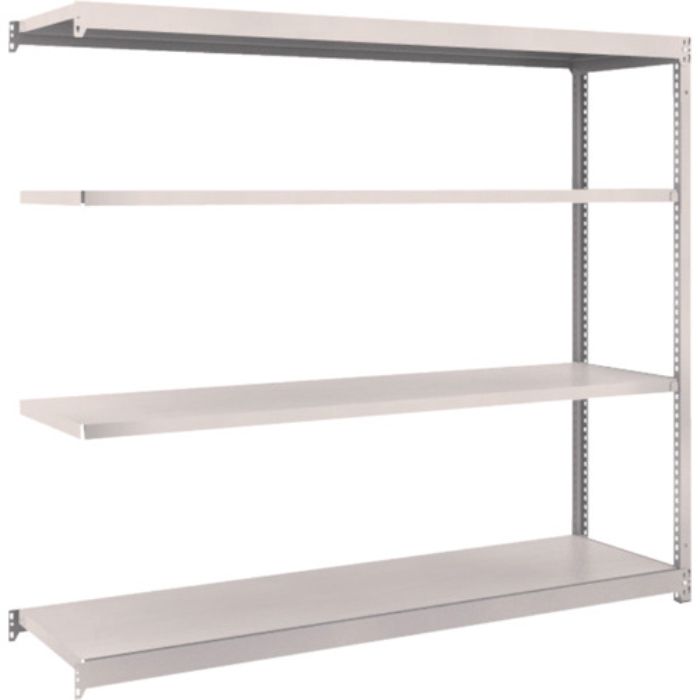 TRUSCO スチールラック M1.5型軽中量棚 1760×445×H1500 4段連結 ネオグレー(Tcode:5083125)